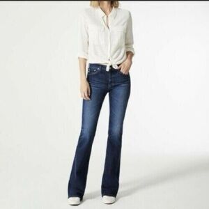 Adriano Goldschmied Women's Size 31 R The Angel Low Rise Boot Cut Jean Dark Wash